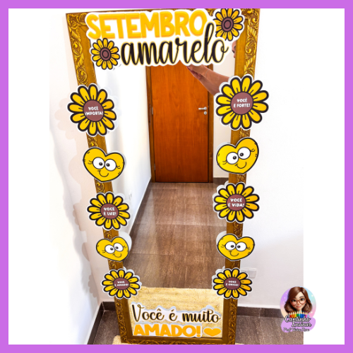 MOLDURA PARA ESPELHO - SETEMBRO AMARELO