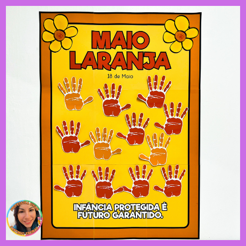 Cartaz Colaborativo Maio Laranja