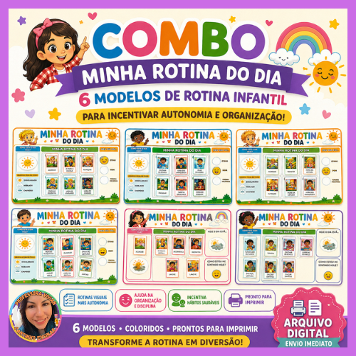 COMBO 6 ROTINAS INFANTIS (Compre mais, pague menos)