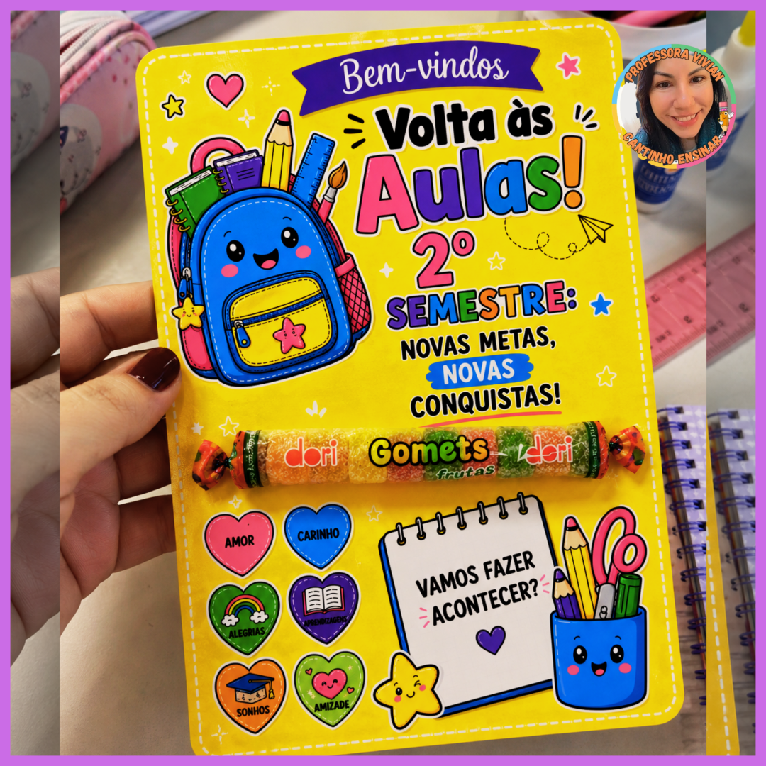 LEMBRANCINHA VOLTA ÀS AULAS 2º SEMESTRE