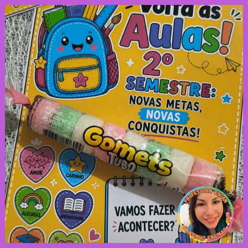 LEMBRANCINHA VOLTA ÀS AULAS 2º SEMESTRE
