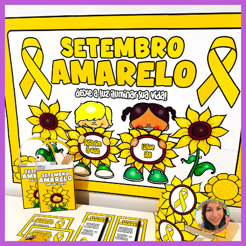Kit Painel e Lembrancinhas – Setembro  Amarelo
