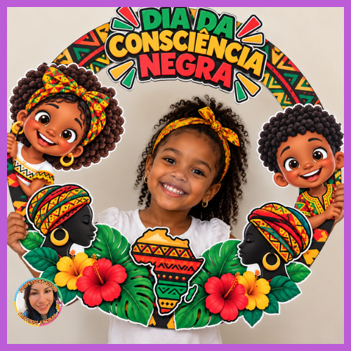MOLDURA PARA FOTOS - CONSCIÊNCIA NEGRA